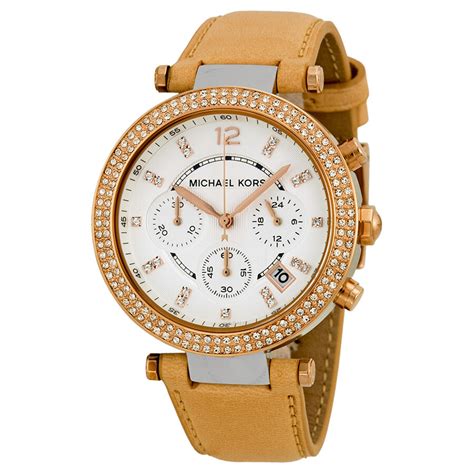 mk5633 michael kors|Michael Kors Parker Chronograph Tan Leather Ladies Watch .